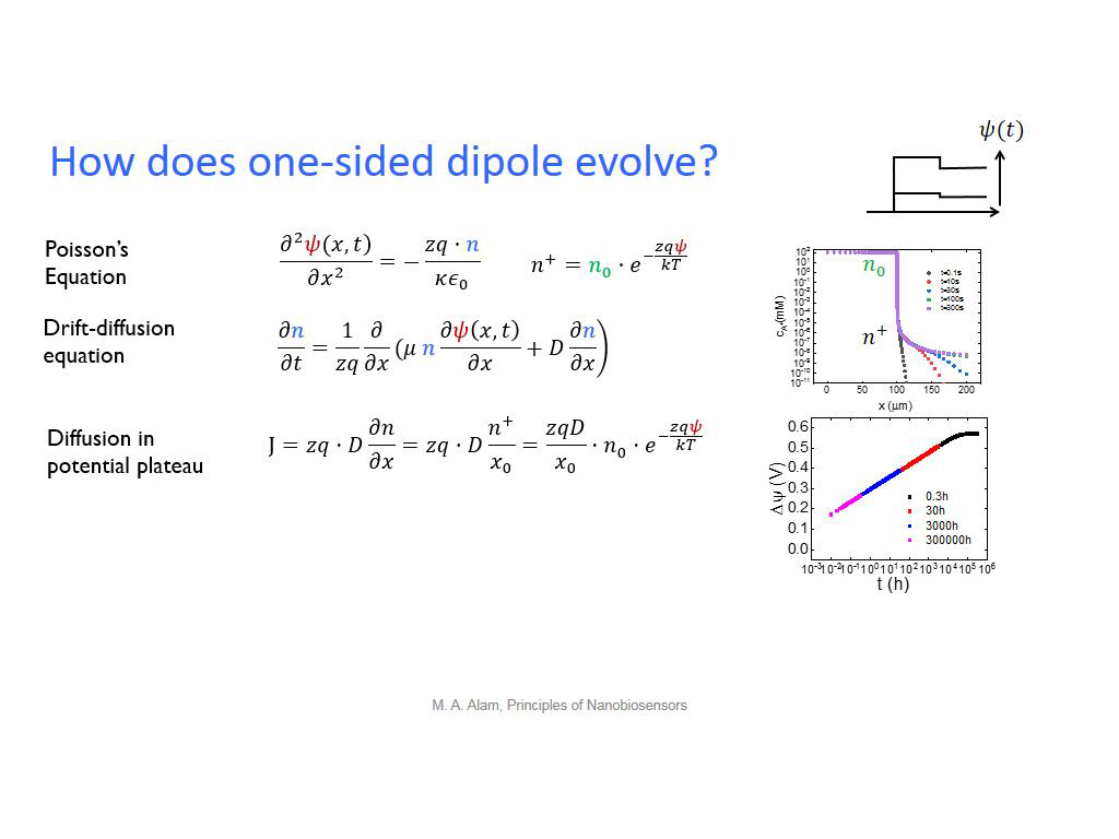 How does one-sided dipole evolve?