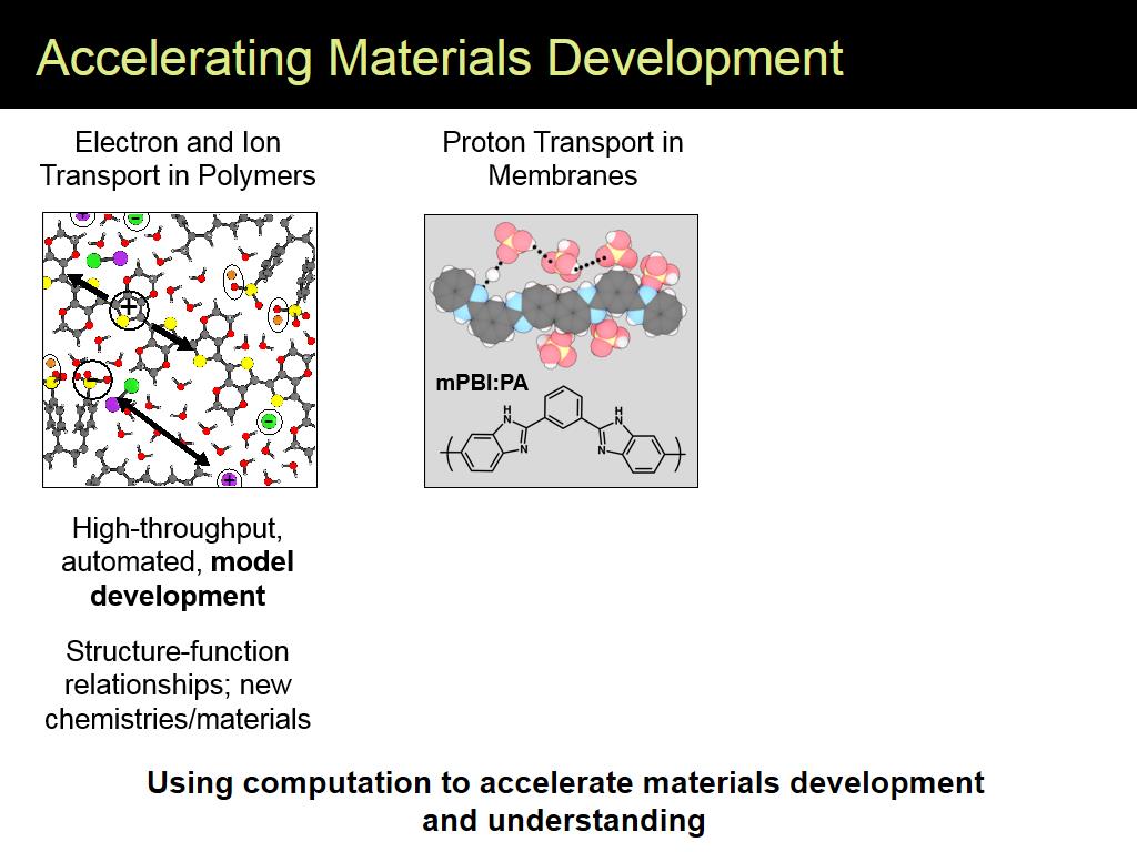Accelerating Materials Development