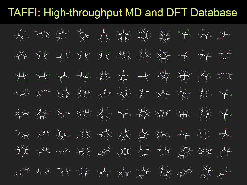 TAFFI: High-throughput MD and DFT Database