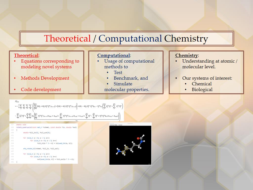 Theoretical / Computational Chemistry