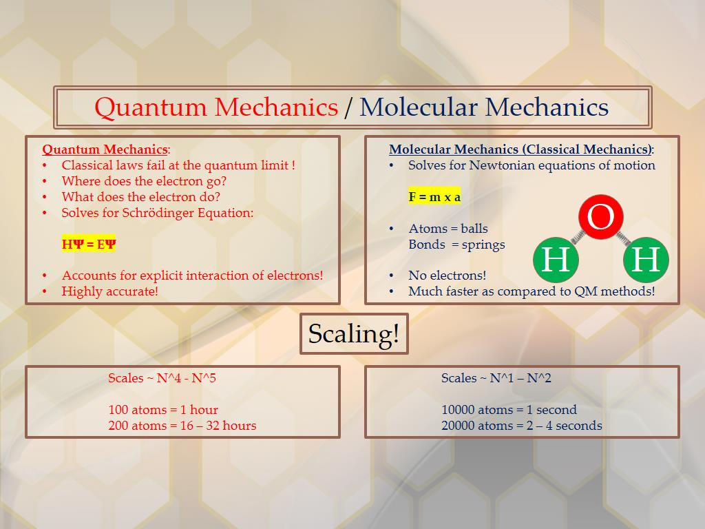 Quantum Mechanics / Molecular Mechanics