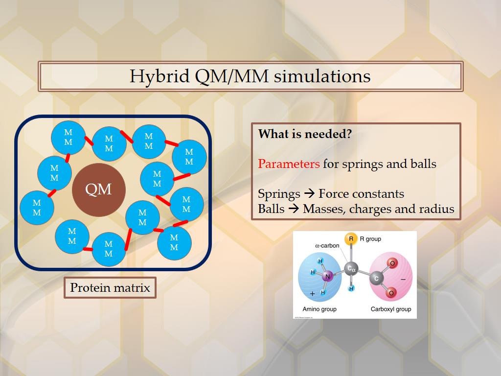 Hybrid QM/MM simulations