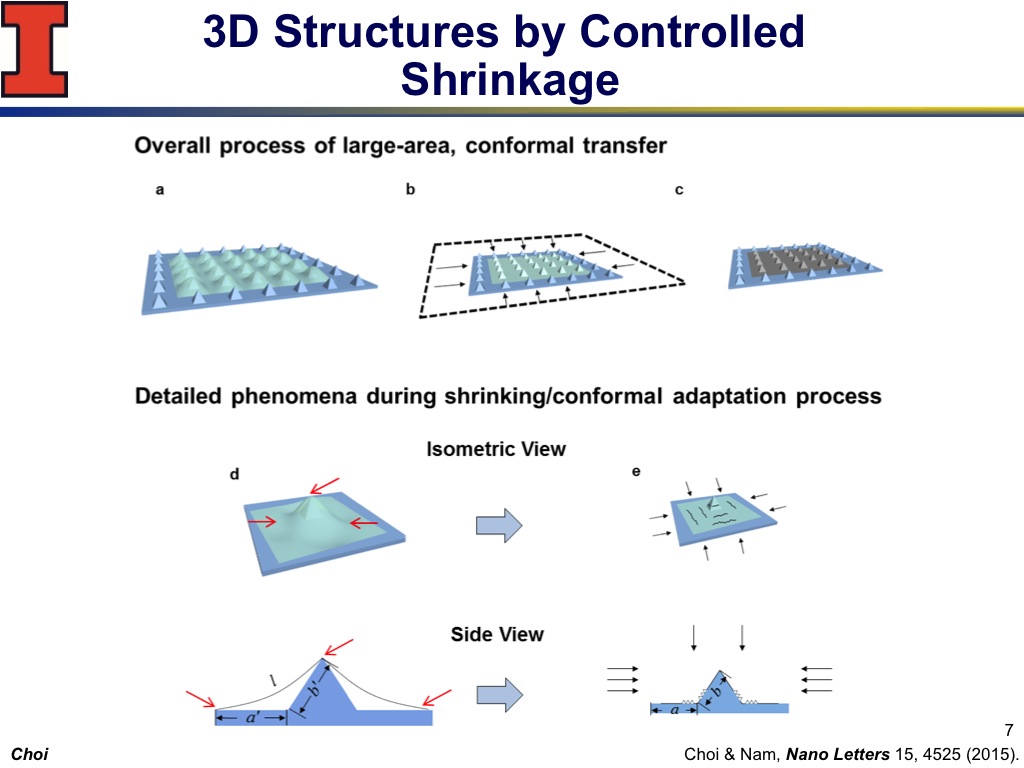 3D Structures by Controlled Shrinkage