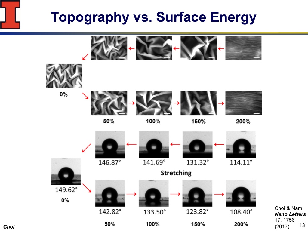 Topography vs. Surface Energy