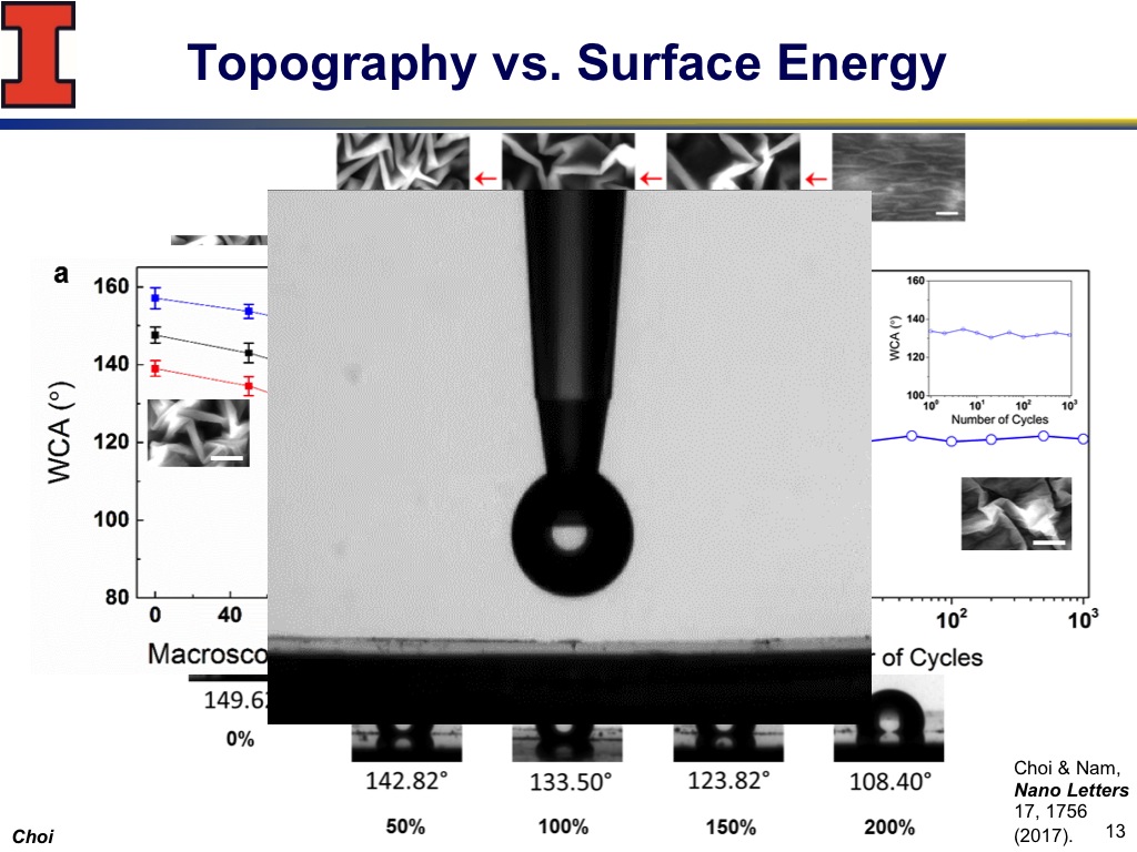 Topography vs. Surface Energy