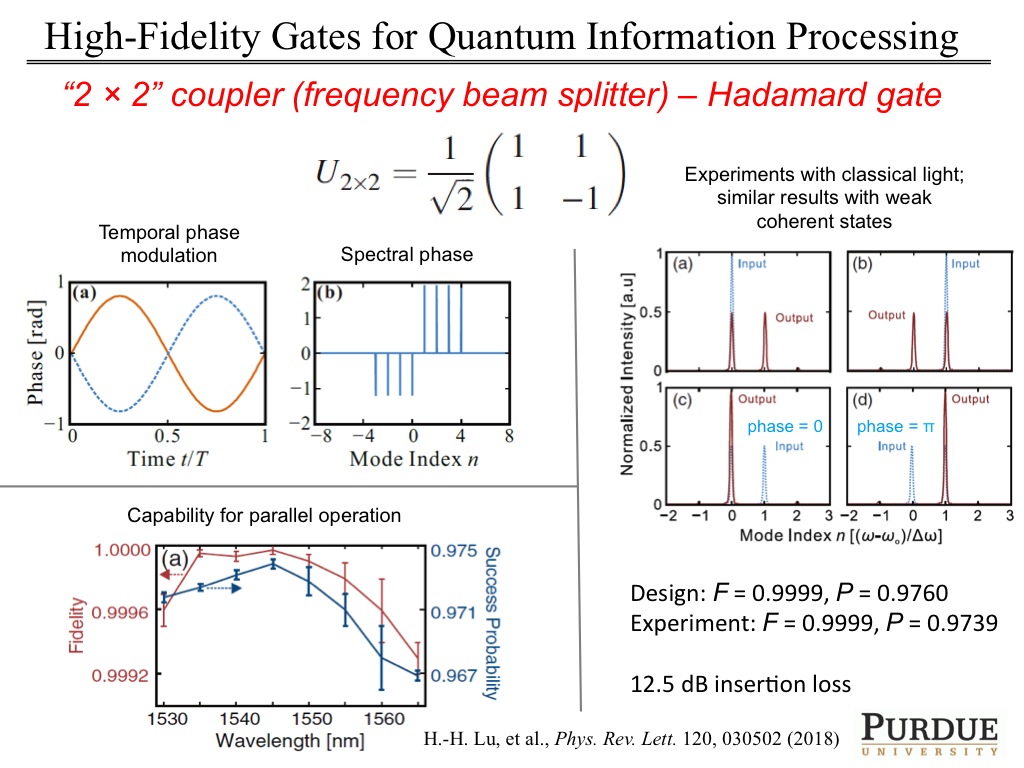 High-Fidelity Gates for Quantum Information Processing