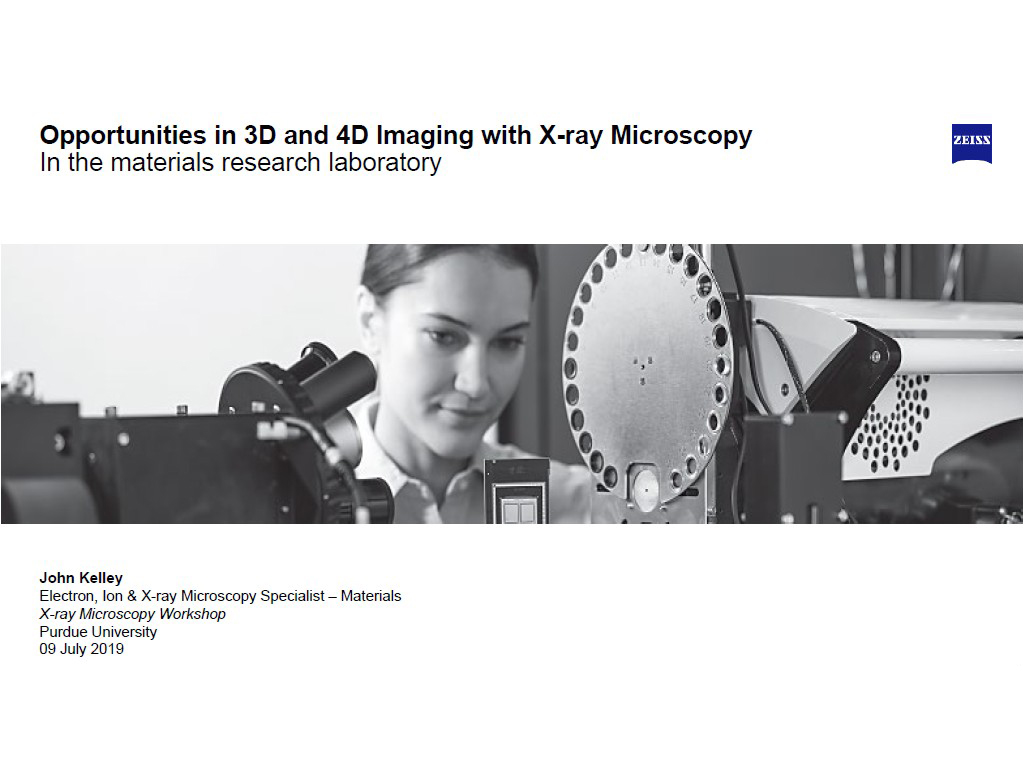 Opportunities in 3D and 4D Imaging with X-ray Microscopy