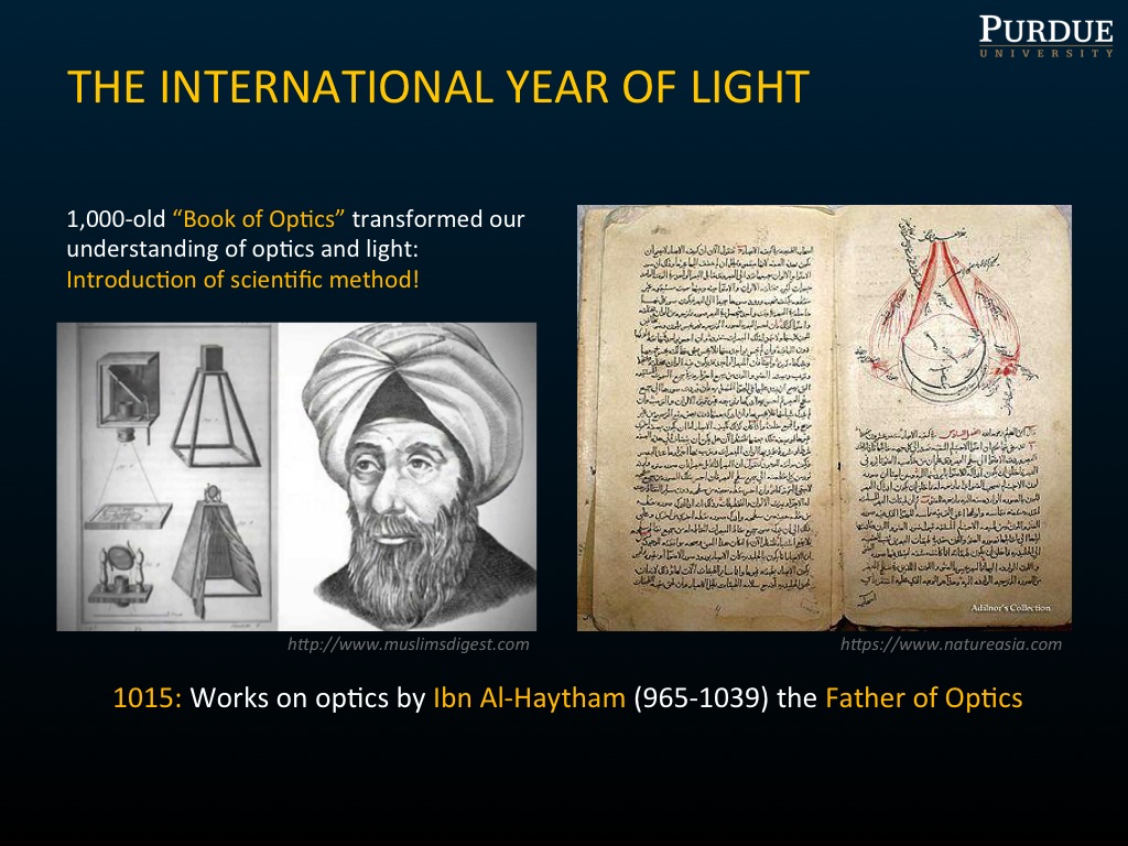 THE INTERNATIONAL YEAR OF LIGHT