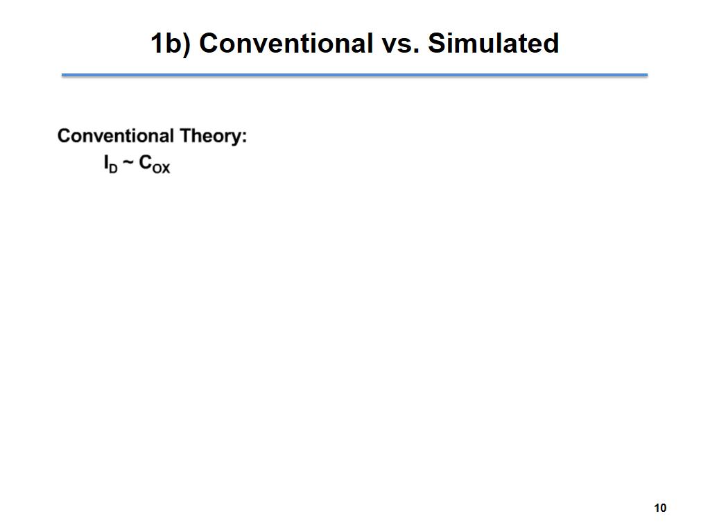 1b) Conventional vs. Simulated