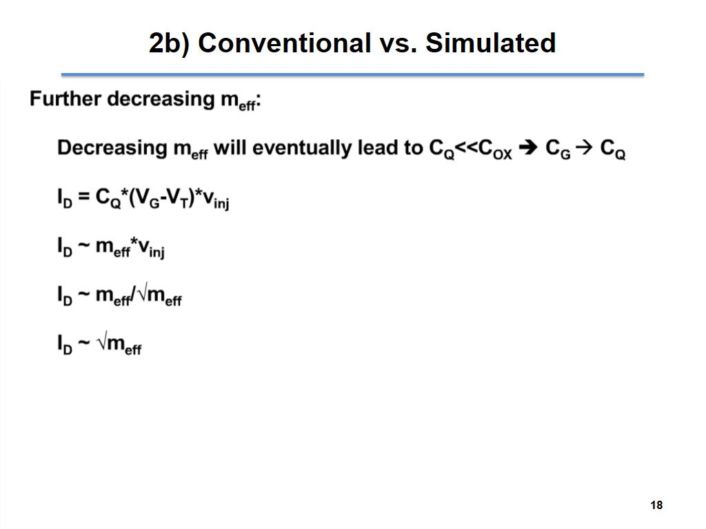 2b) Conventional vs. Simulated