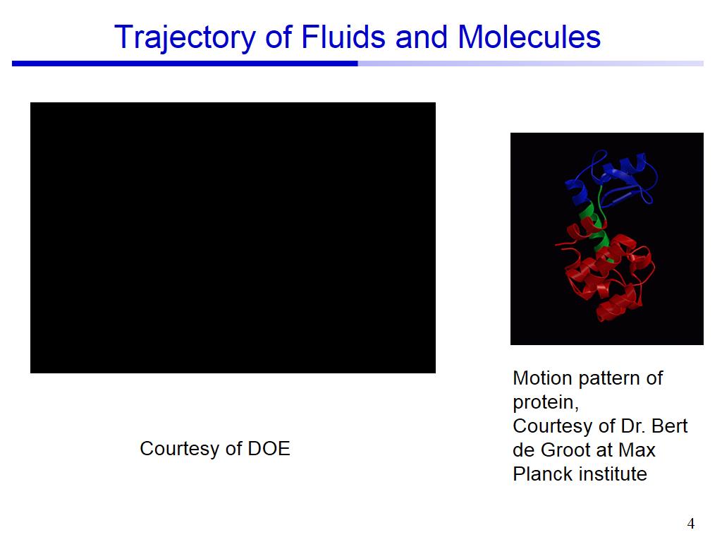 Trajectory of Fluids and Molecules