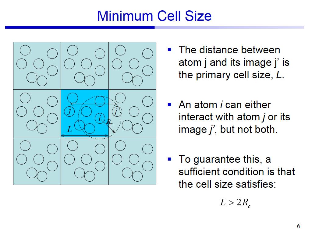 Minimum Cell Size