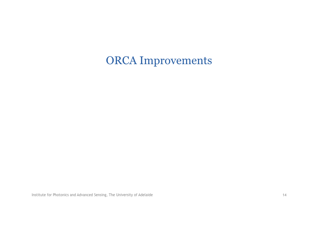 ORCA Improvements