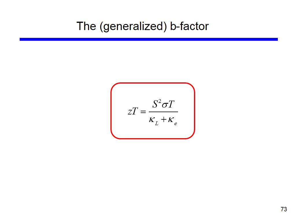 The (generalized) b-factor