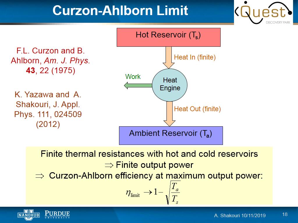 Curzon-Ahlborn Limit
