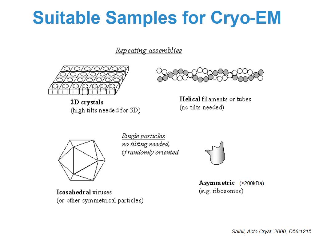 Suitable Samples for Cryo-EM