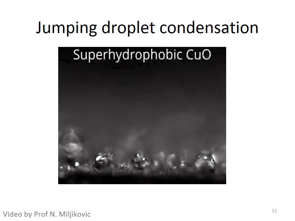 Jumping droplet condensation