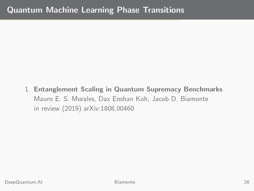 Quantum Machine Learning Phase Transitions