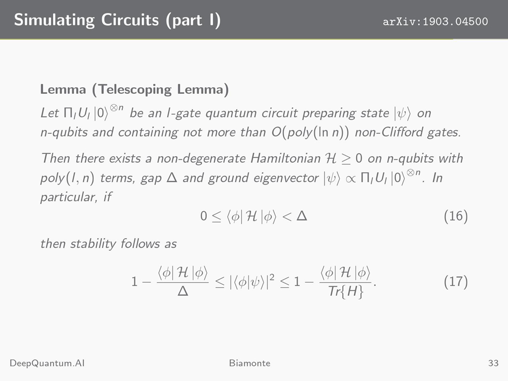 Simulating Circuits (part I)