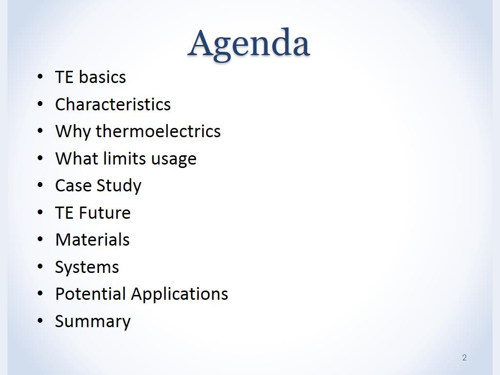 Agenda