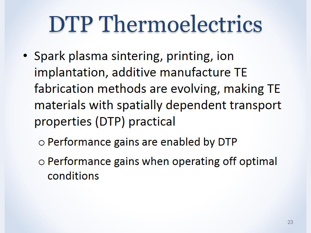 DTP Thermoelectrics