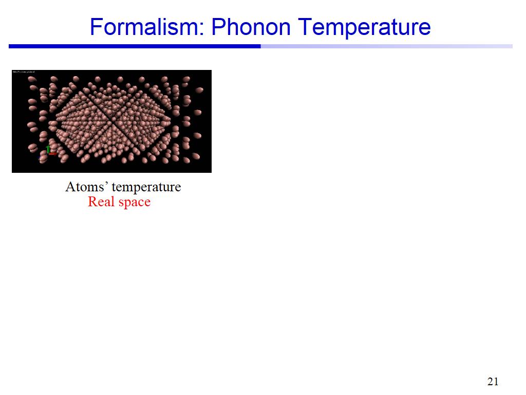 Formalism: Phonon Temperature
