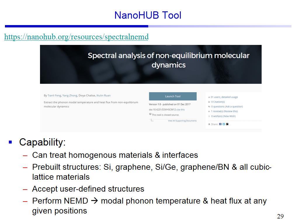 NanoHUB Tool