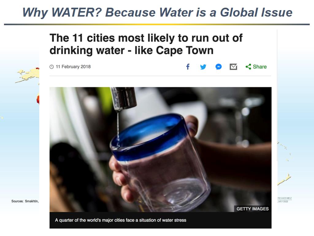 Why WATER? Because Water is a Global Issue