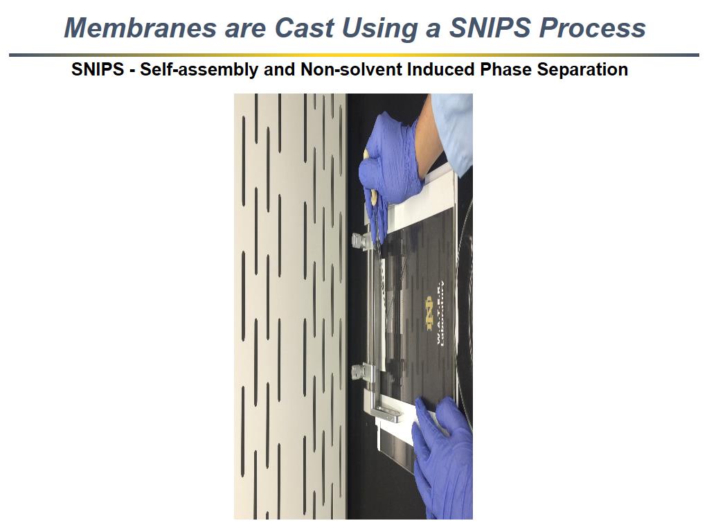 Membranes are Cast Using a SNIPS Process