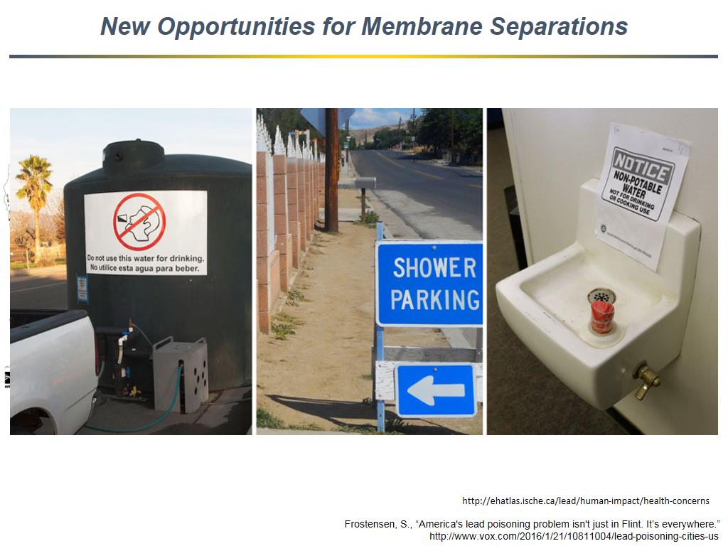 New Opportunities for Membrane Separations