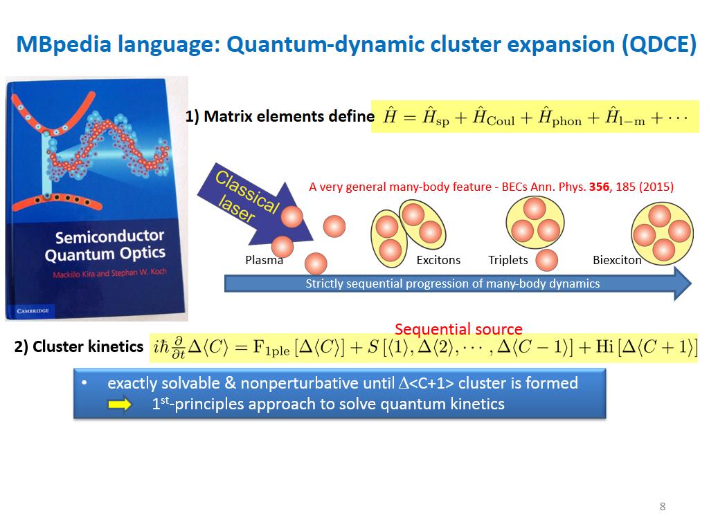 MBpedia language: Quantum-dynamic cluster expansion (QDCE)