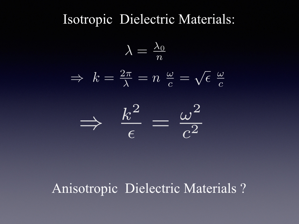 Isotropic Dielectric Materials: