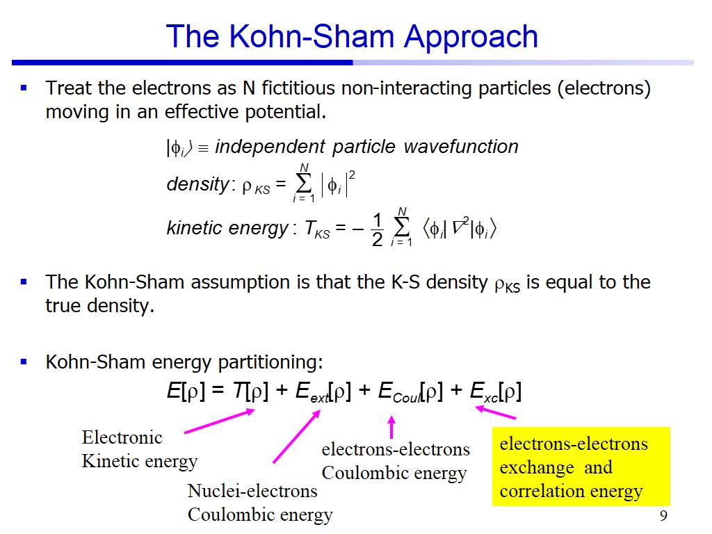The Kohn-Sham Approach
