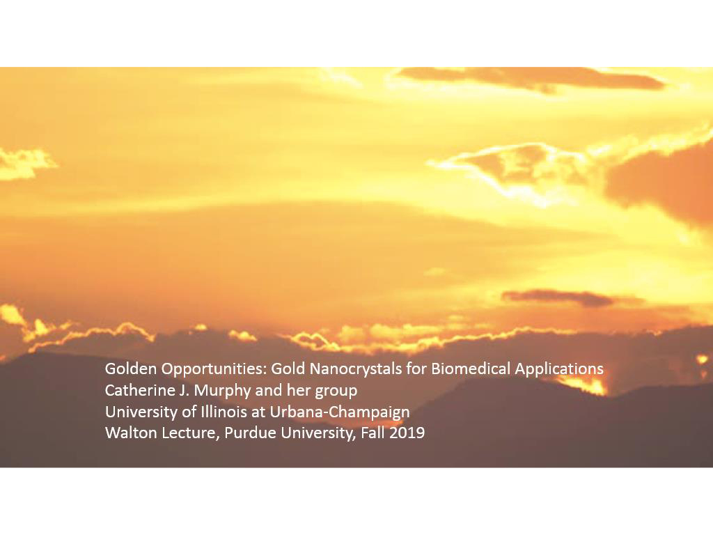 Golden Opportunities: Gold Nanocrystals for Biomedical Applications