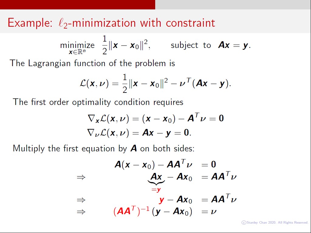 Example: 2-minimization with contraint