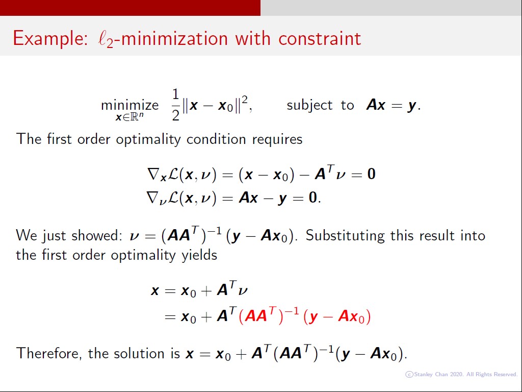 Example: 2-minimization with contraint