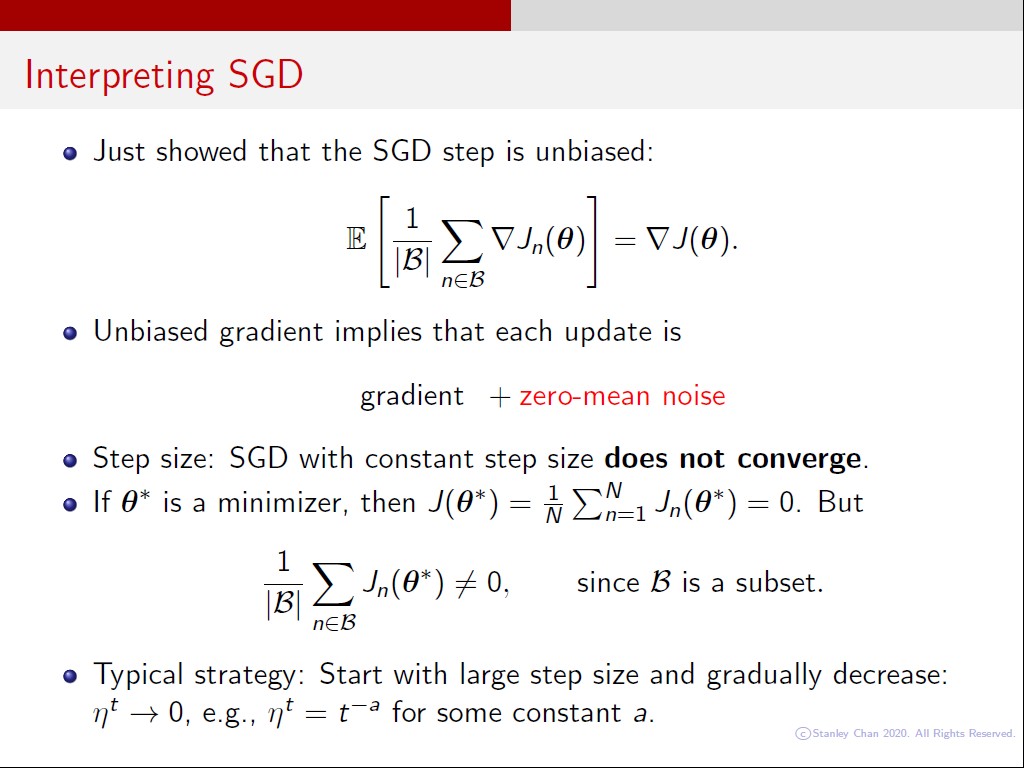 Interpreting SGD