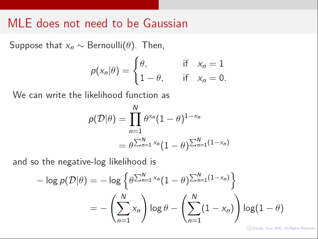 MLE does not need to be Gaussian