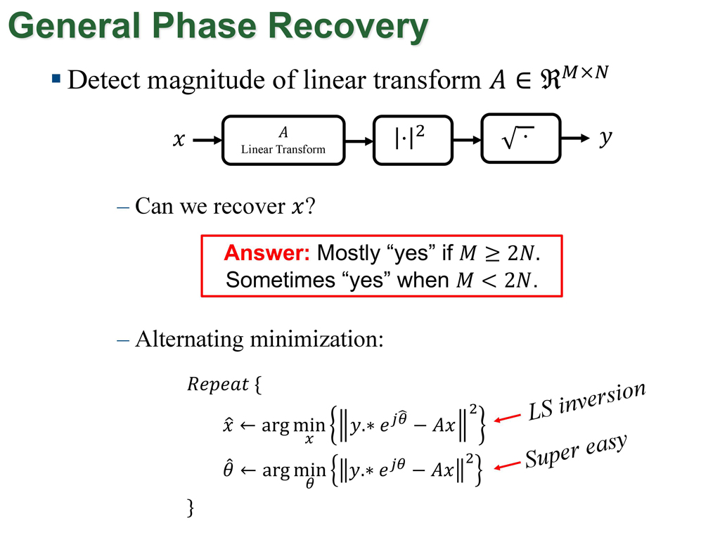 General Phase Recovery