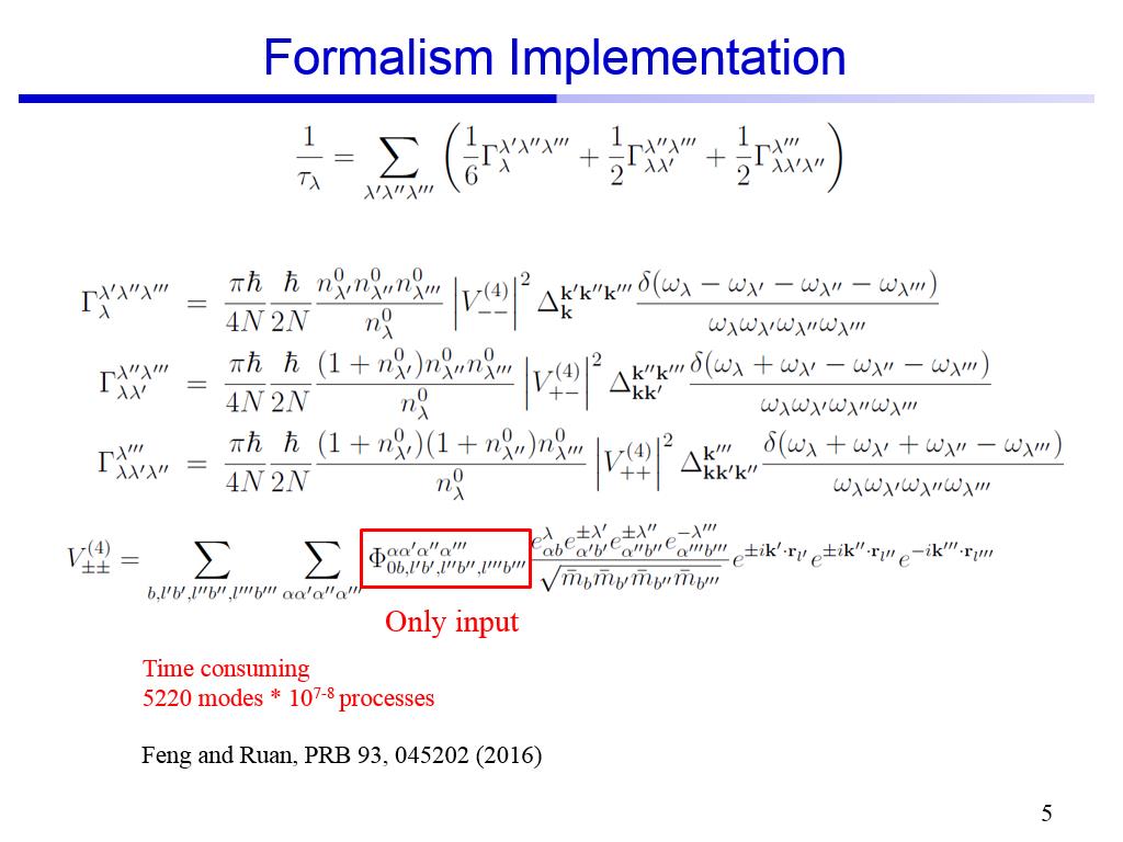 Formalism Implementation