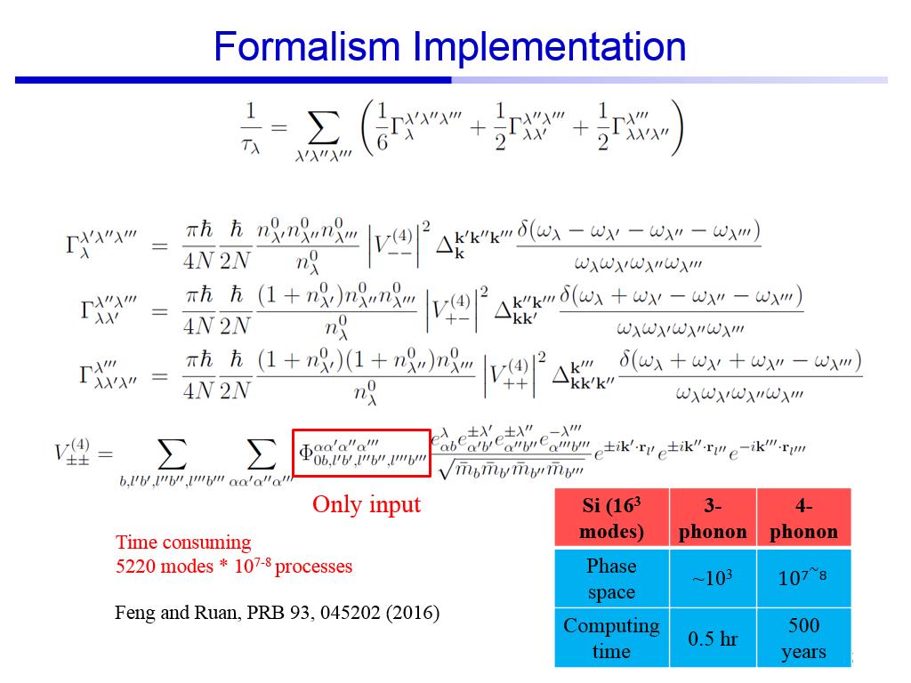 Formalism Implementation