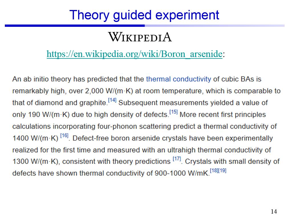 Theory guided experiment