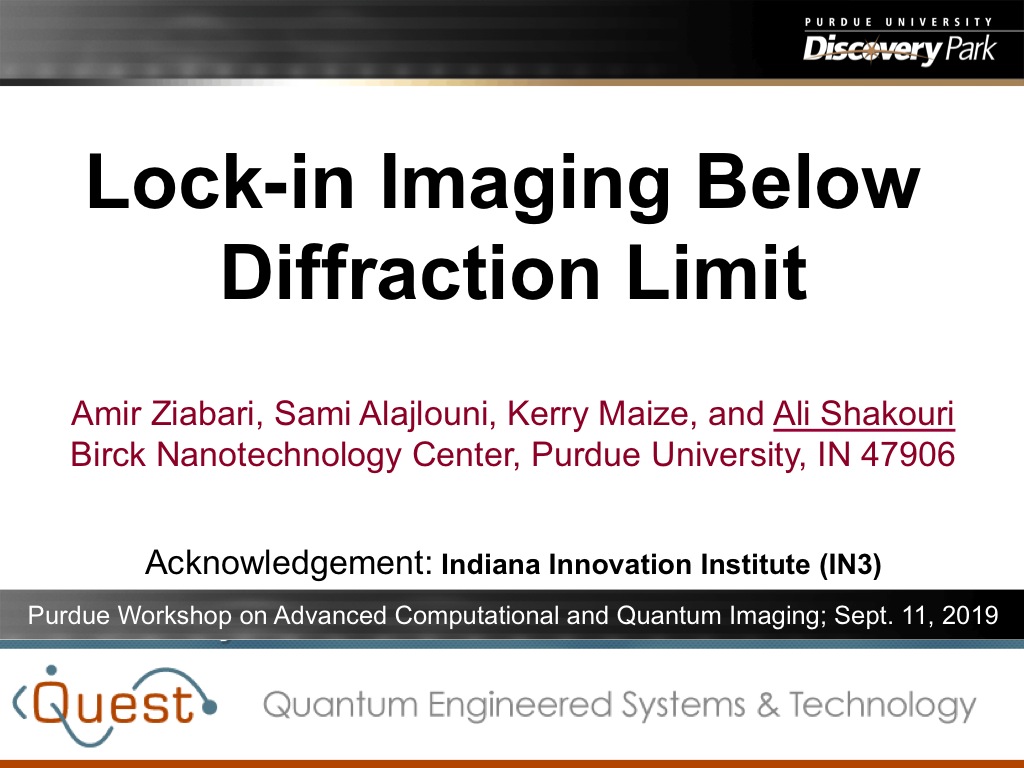 Lock-in Imaging Below Diffraction Limit