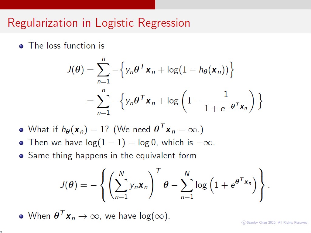 Regularization in Logistic Regression