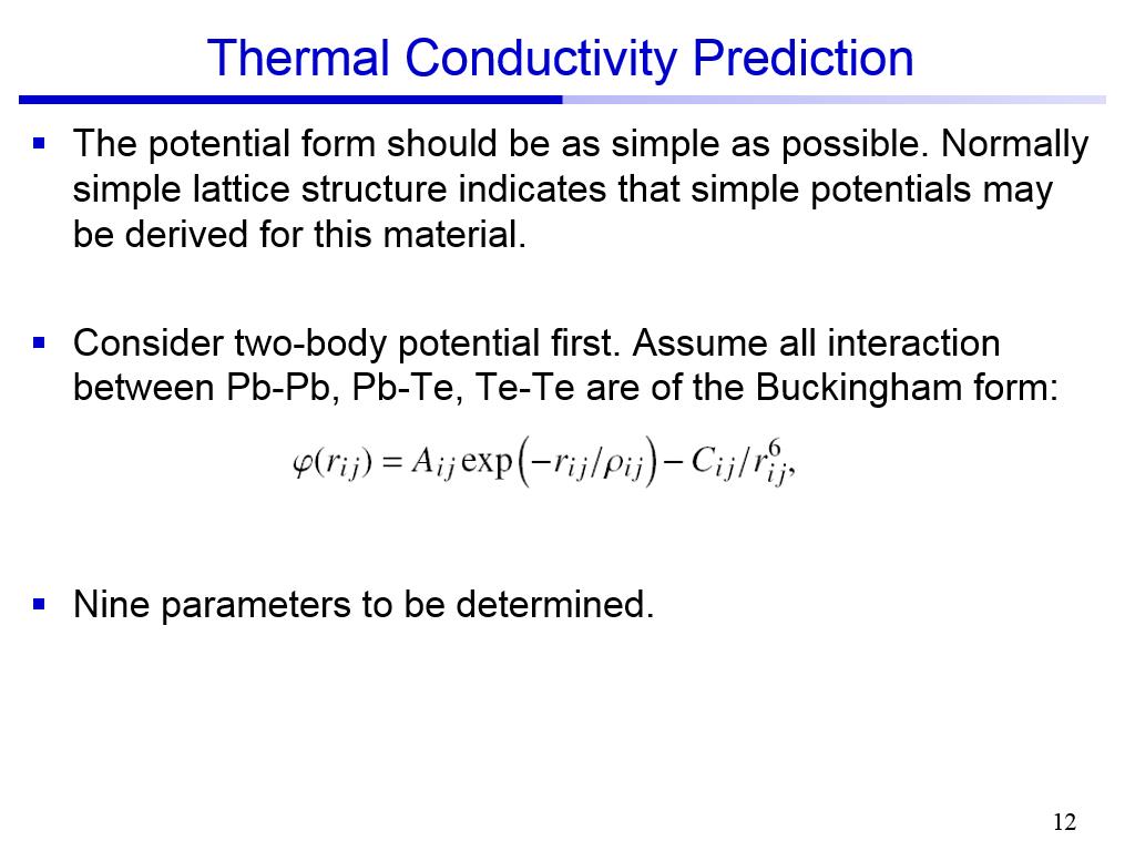 Thermal Conductivity Prediction