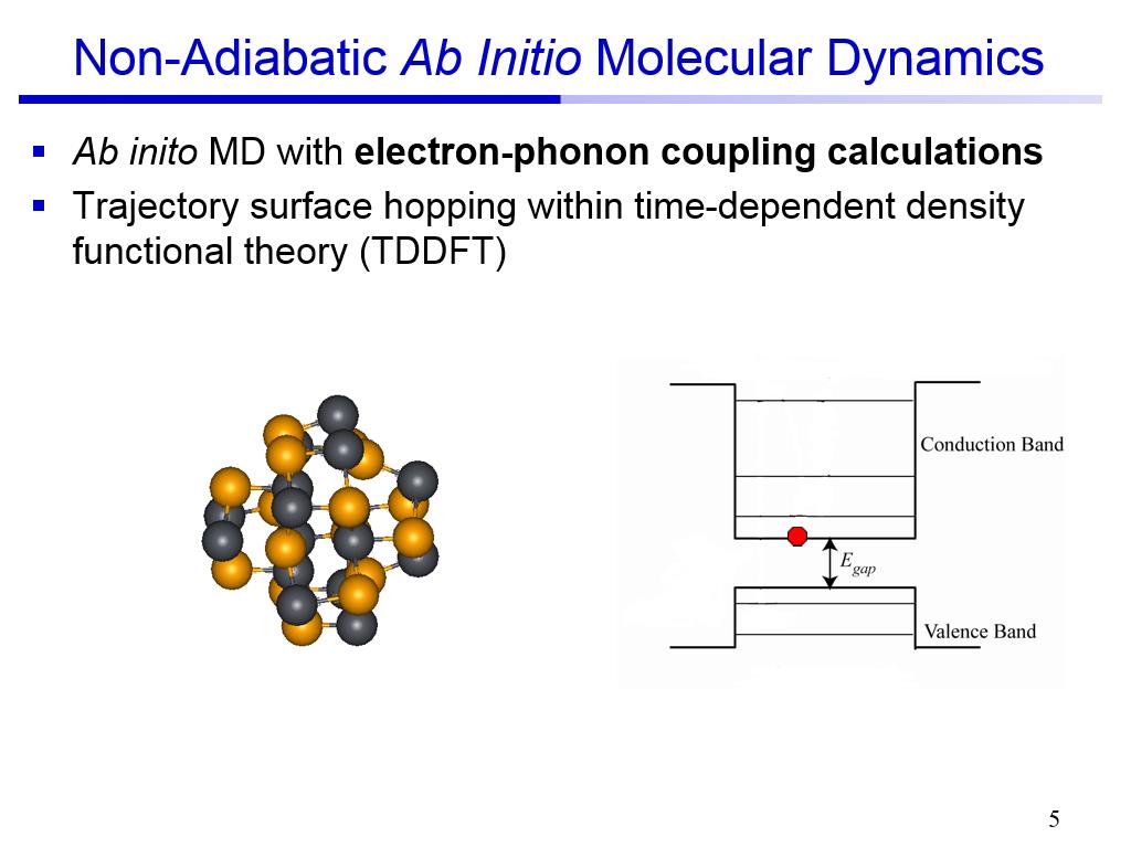 Non-Adiabatic Ab Initio Molecular Dynamics