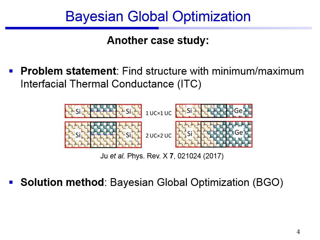 Bayesian Global Optimization
