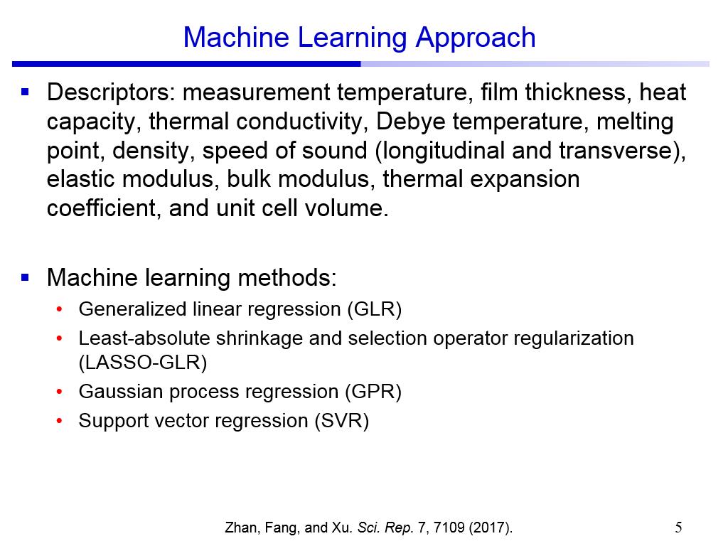 Machine Learning Approach
