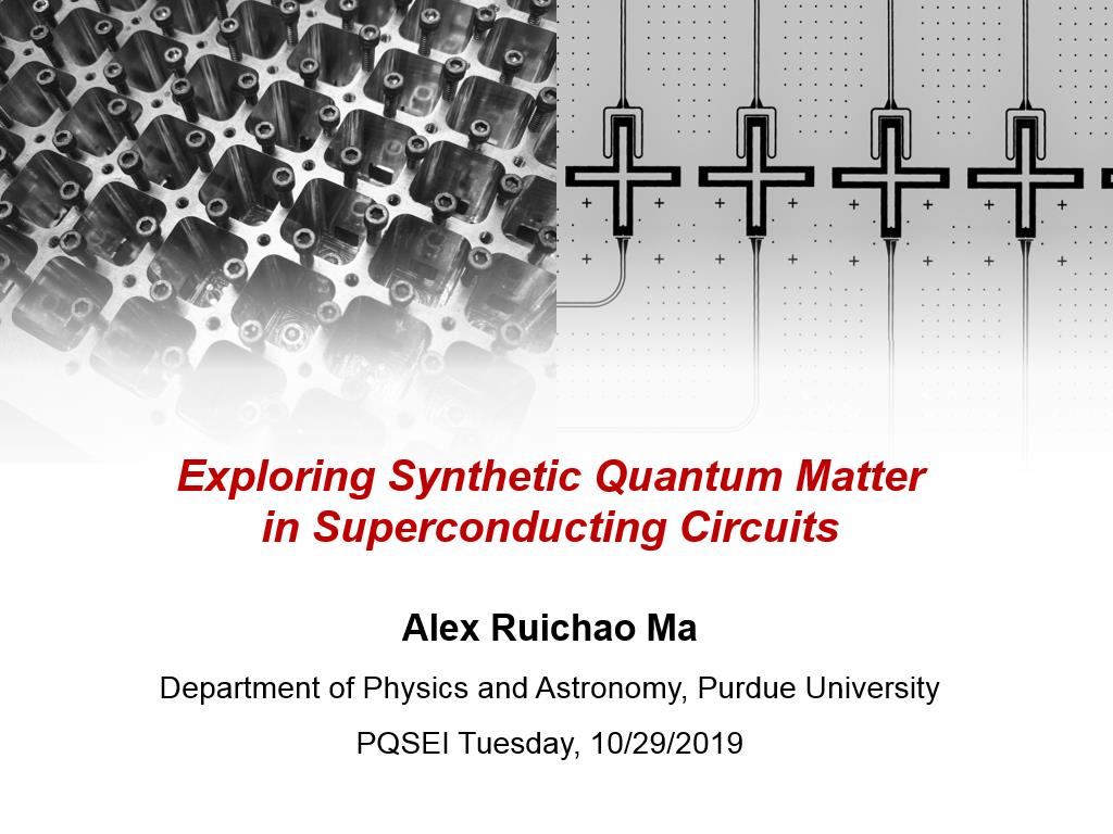 Exploring Synthetic Quantum Matter in Superconducting Circuits