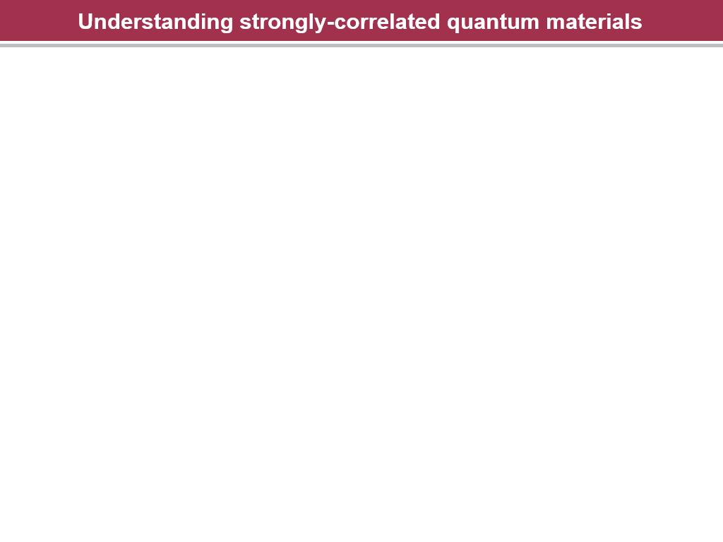 Understanding strongly-correlated quantum materials